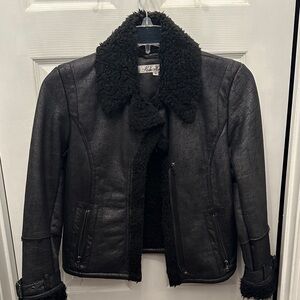 Kenneth Cole New York Black Teddy Jacket size XS